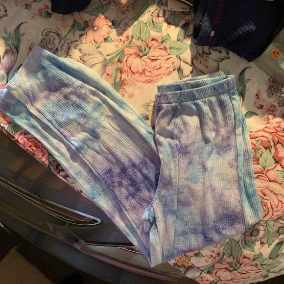Kids Tie-Dye Bottoms - Blue and Purple - Picture 1 of 6